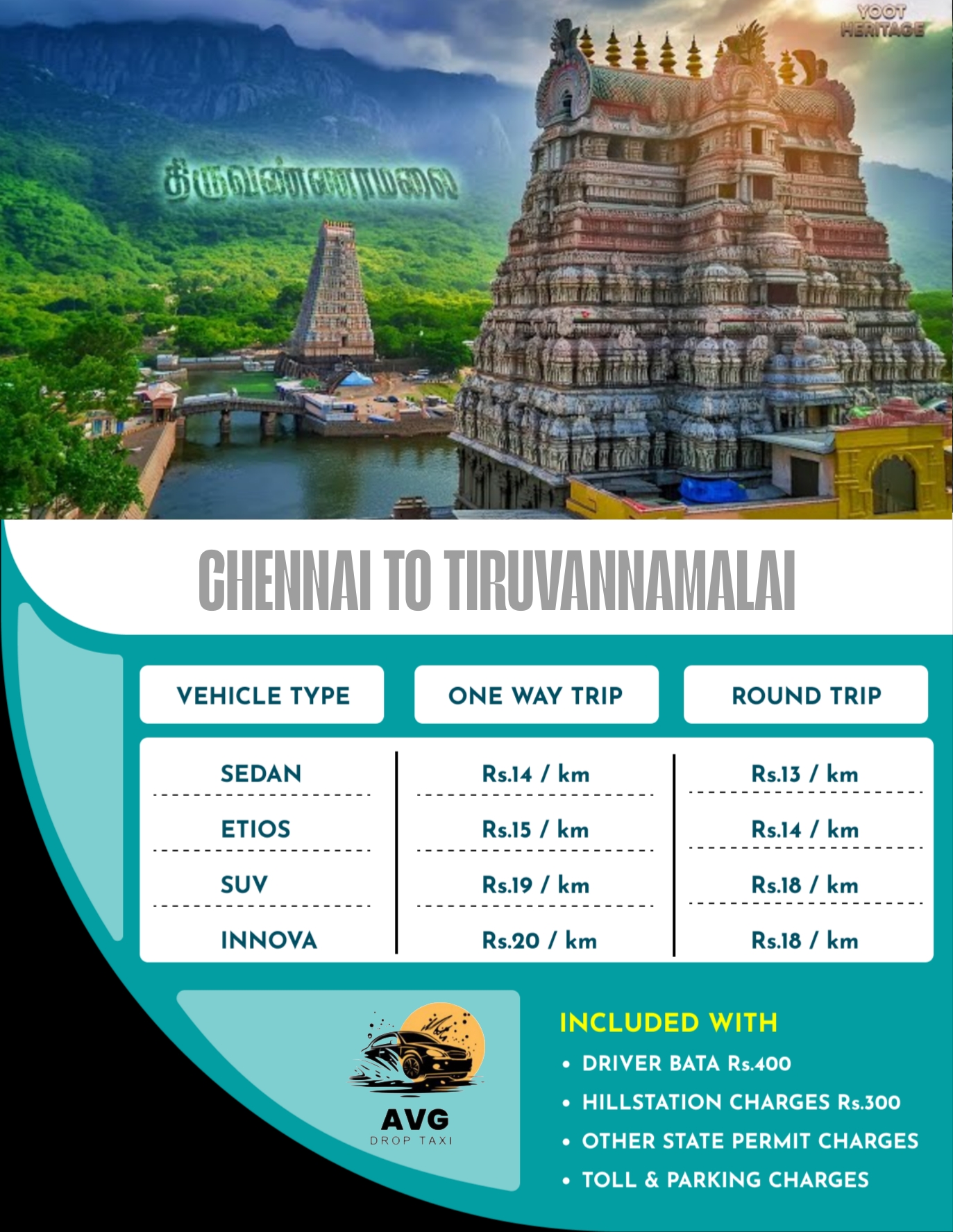 Chennai to Tiruvannamalai